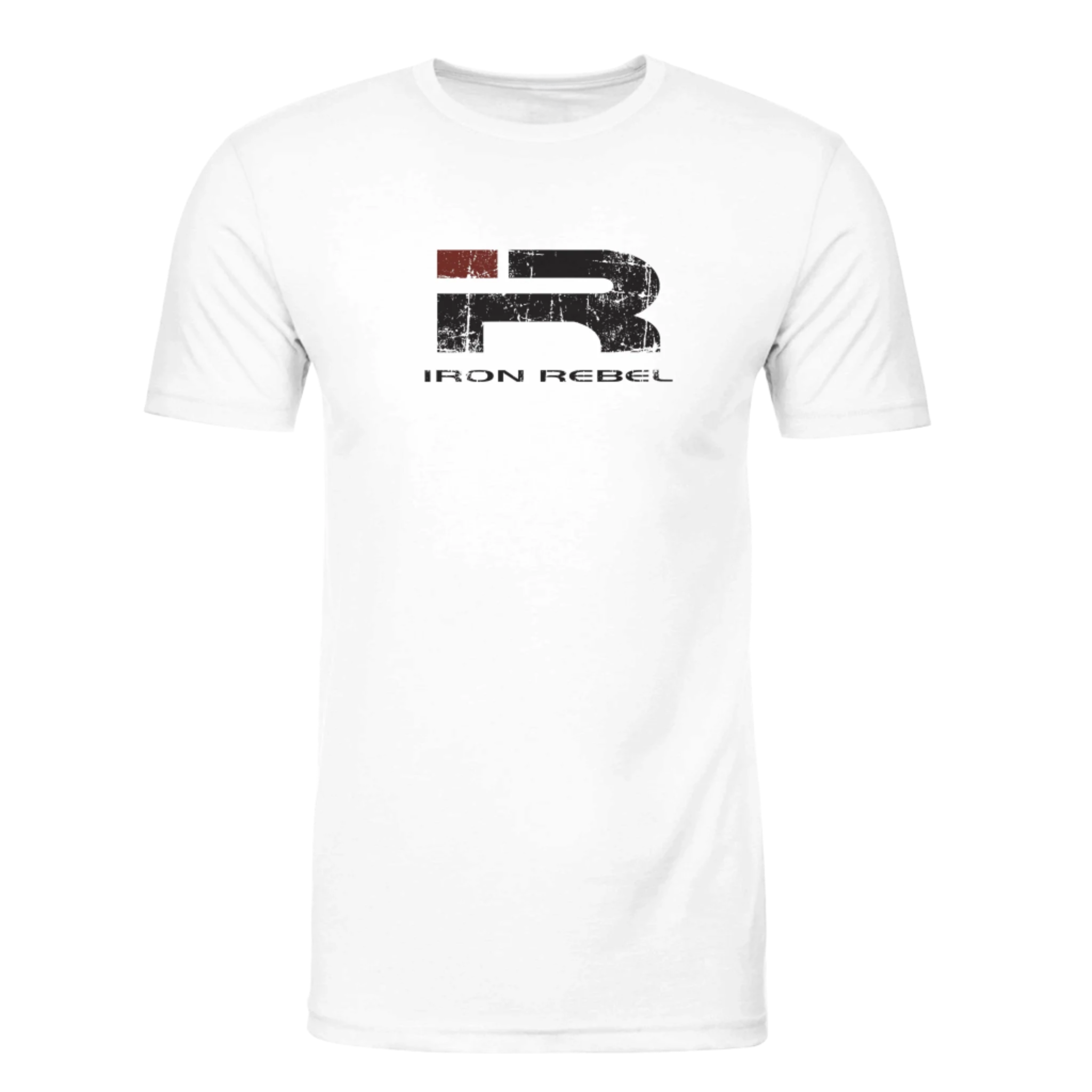 Forged Tee (White) Premium Fitted Gym T-Shirt