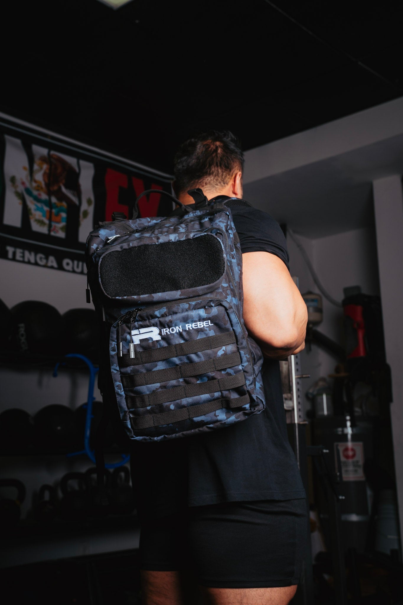 Tactical Gym Backpack (Black Camo)