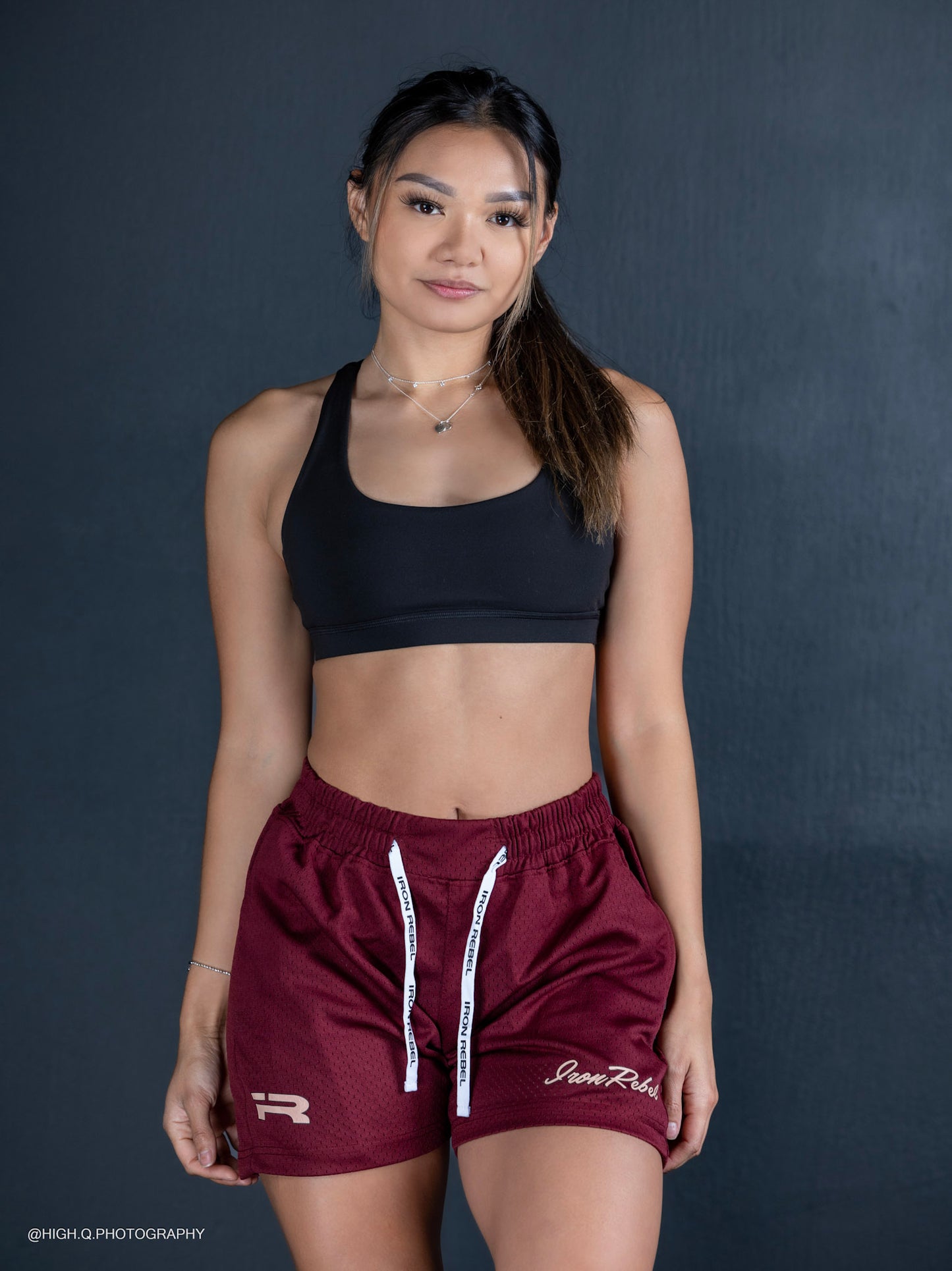 IR Mesh Shorts (Maroon)