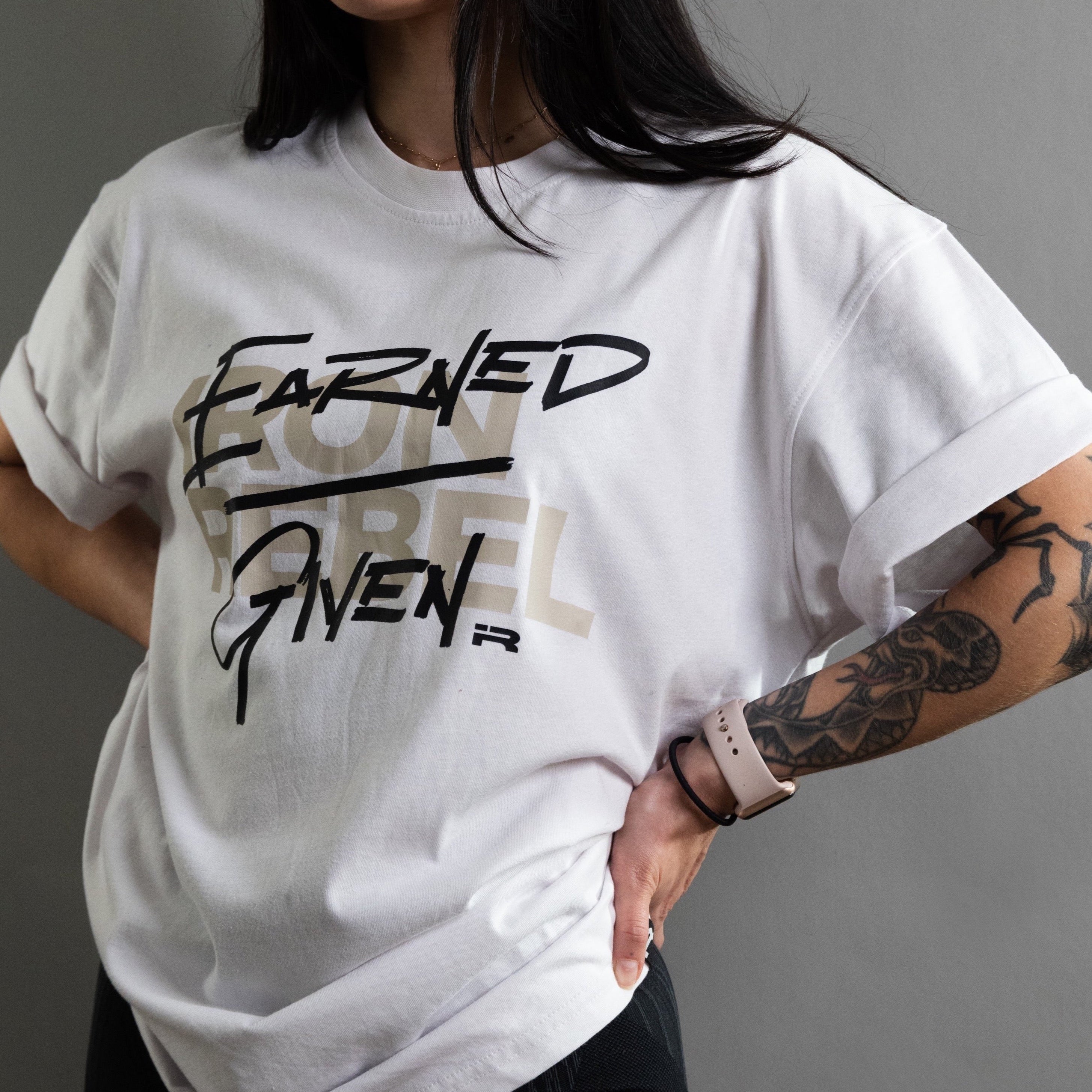 Earned/Given Tee (White)