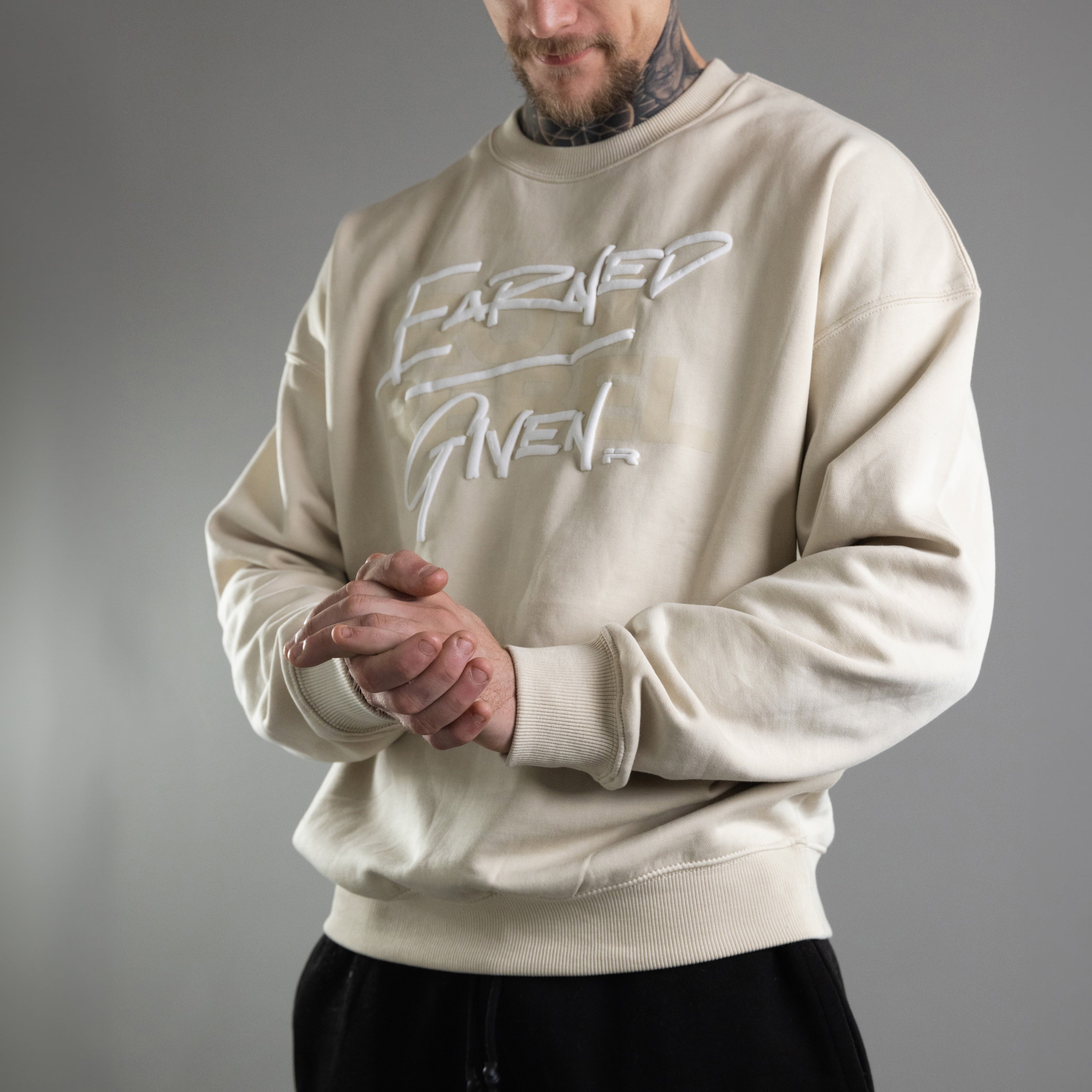 Earned/Given Crewneck (Oat)