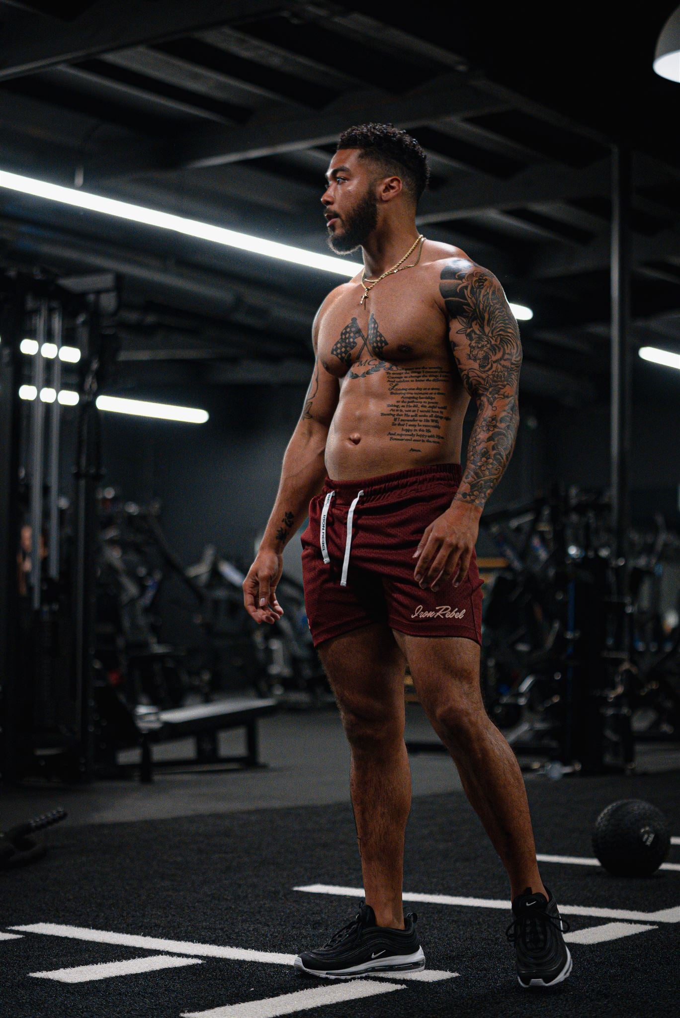 IR Mesh Shorts (Maroon)