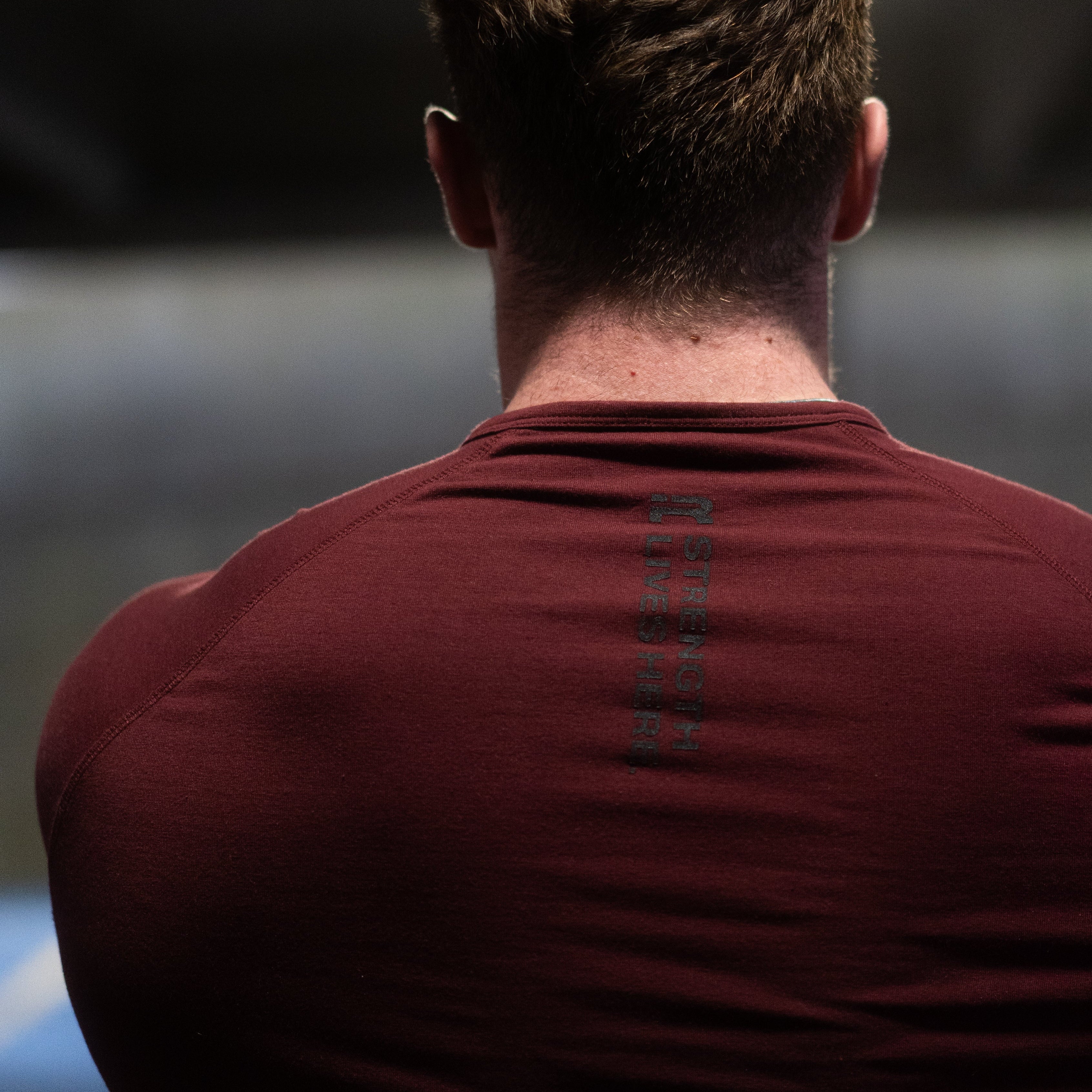 Elite Short Sleeve Henley (Ox Blood)