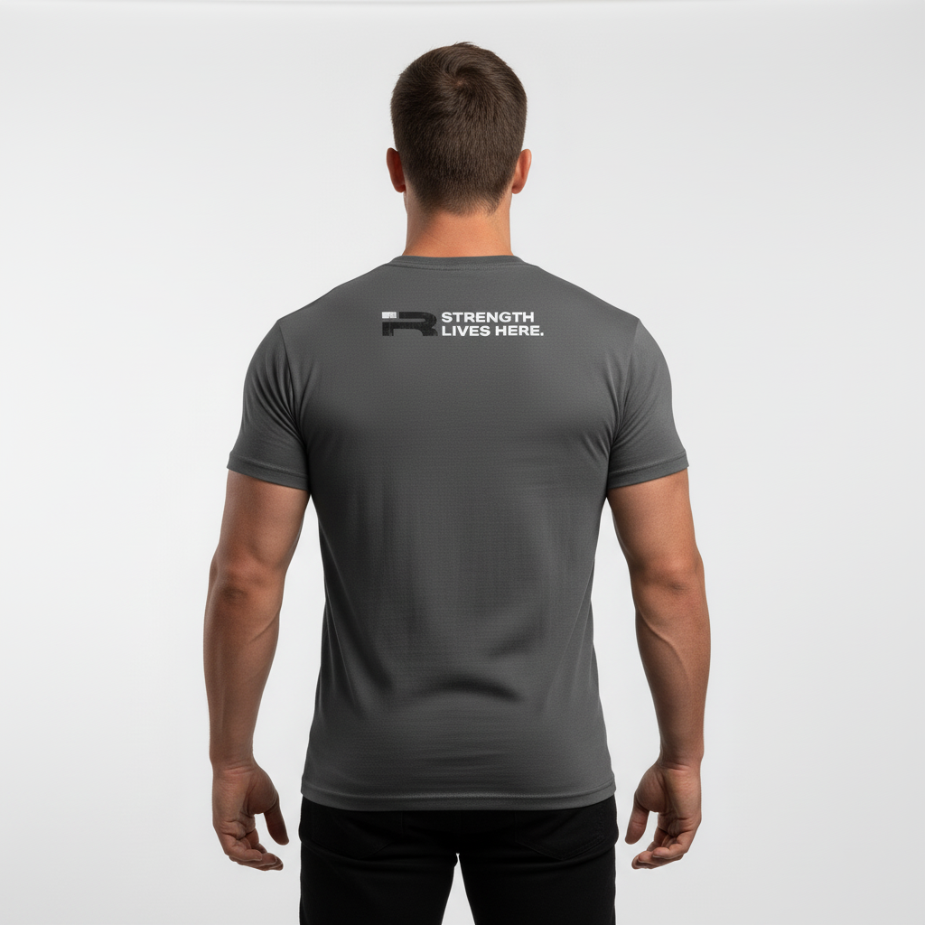 Forged Tee (Charcoal) Premium Fitted Gym T-Shirt
