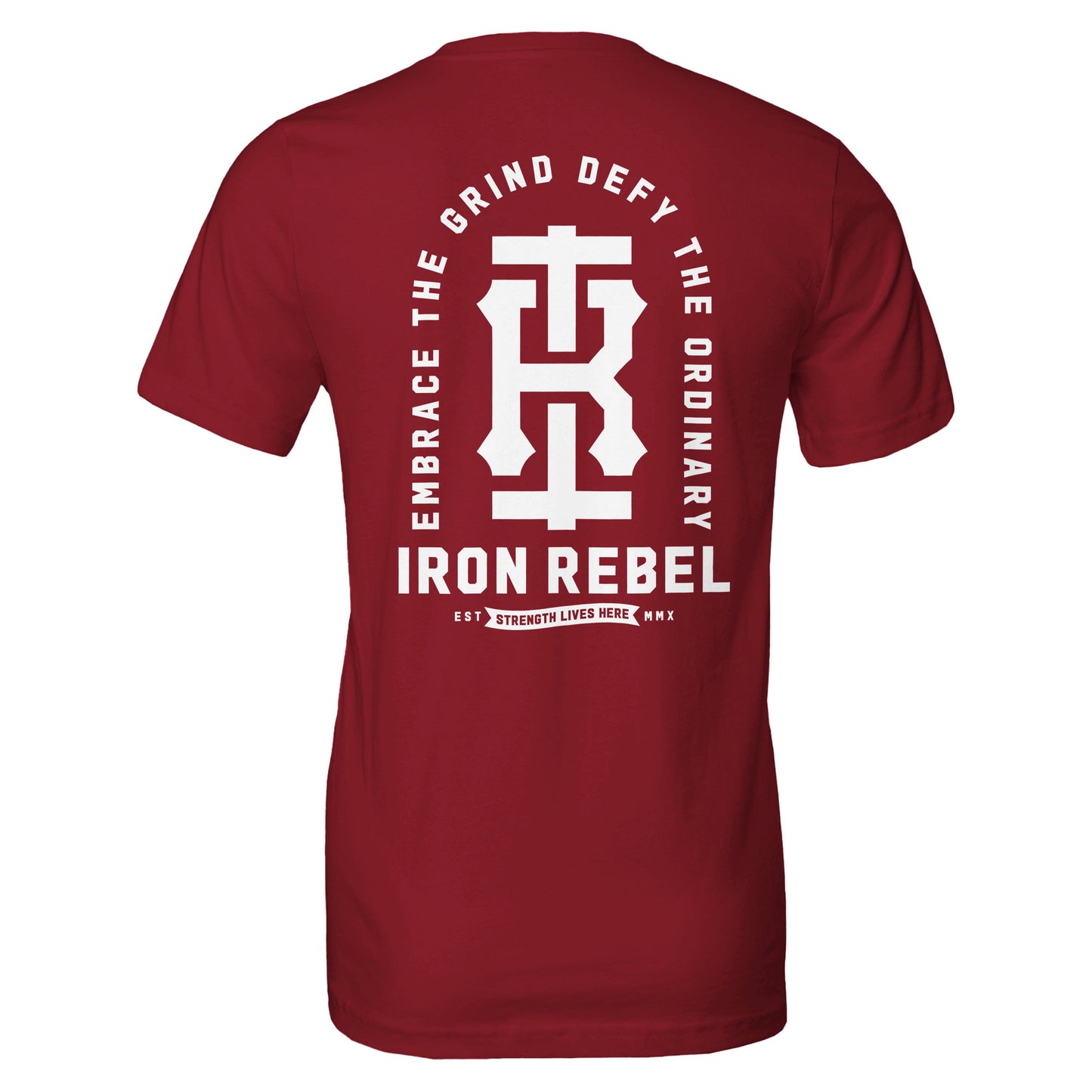 Monolith Tee (Cardinal) Premium Fitted Gym T-shirt