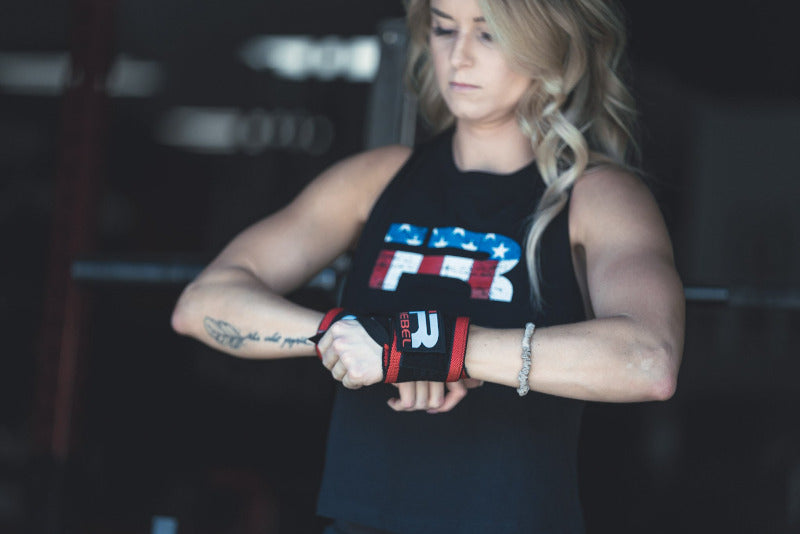 Rebel Wrist Wraps (Black/Red)
