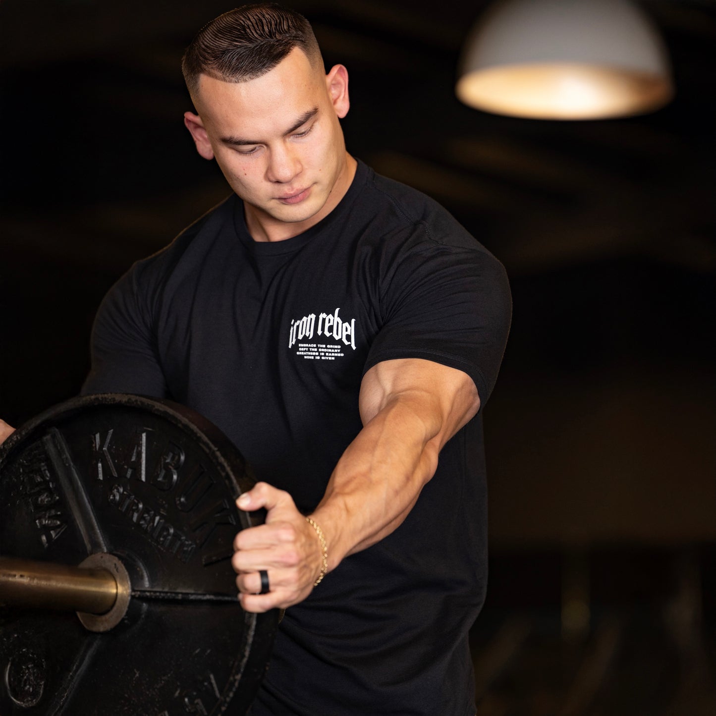 Tiger Tee (Black) Premium Fitted Gym T-Shirt