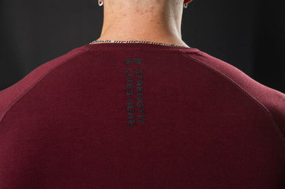 Elite Long Sleeve Raglan (Ox Blood)