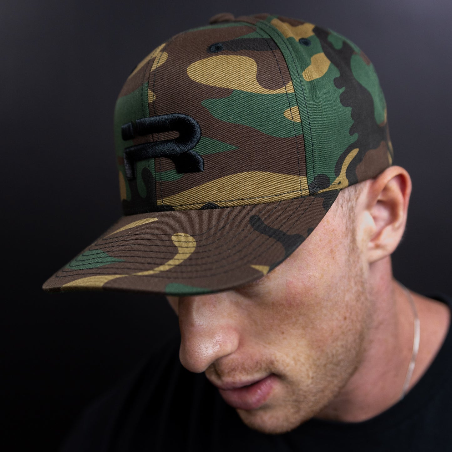 Legacy Snapback (Green Camo/Black logo)