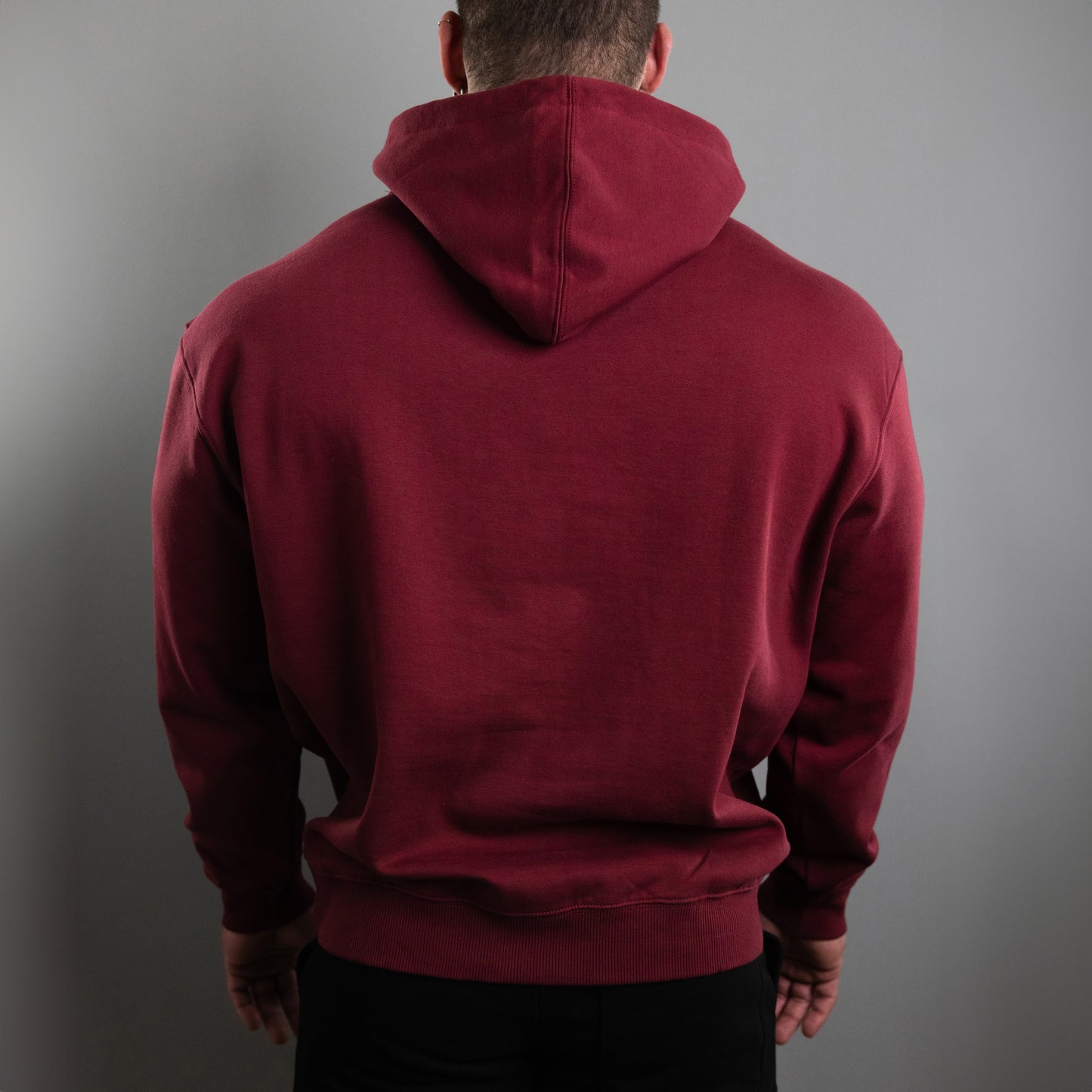 Embossed Hoodie (Wine)