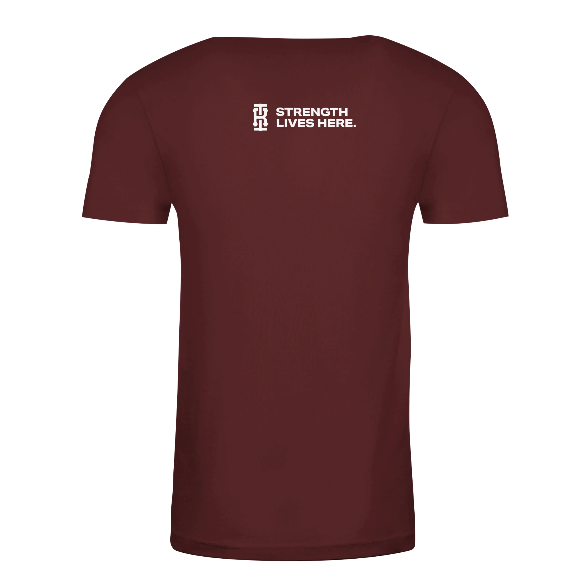 Barbell Club (Maroon) Premium Fitted Gym T-shirt