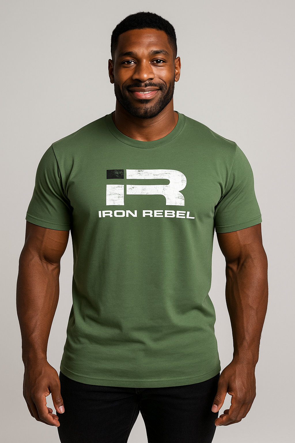 Forged Tee (Army) Premium Fitted Gym T-Shirt