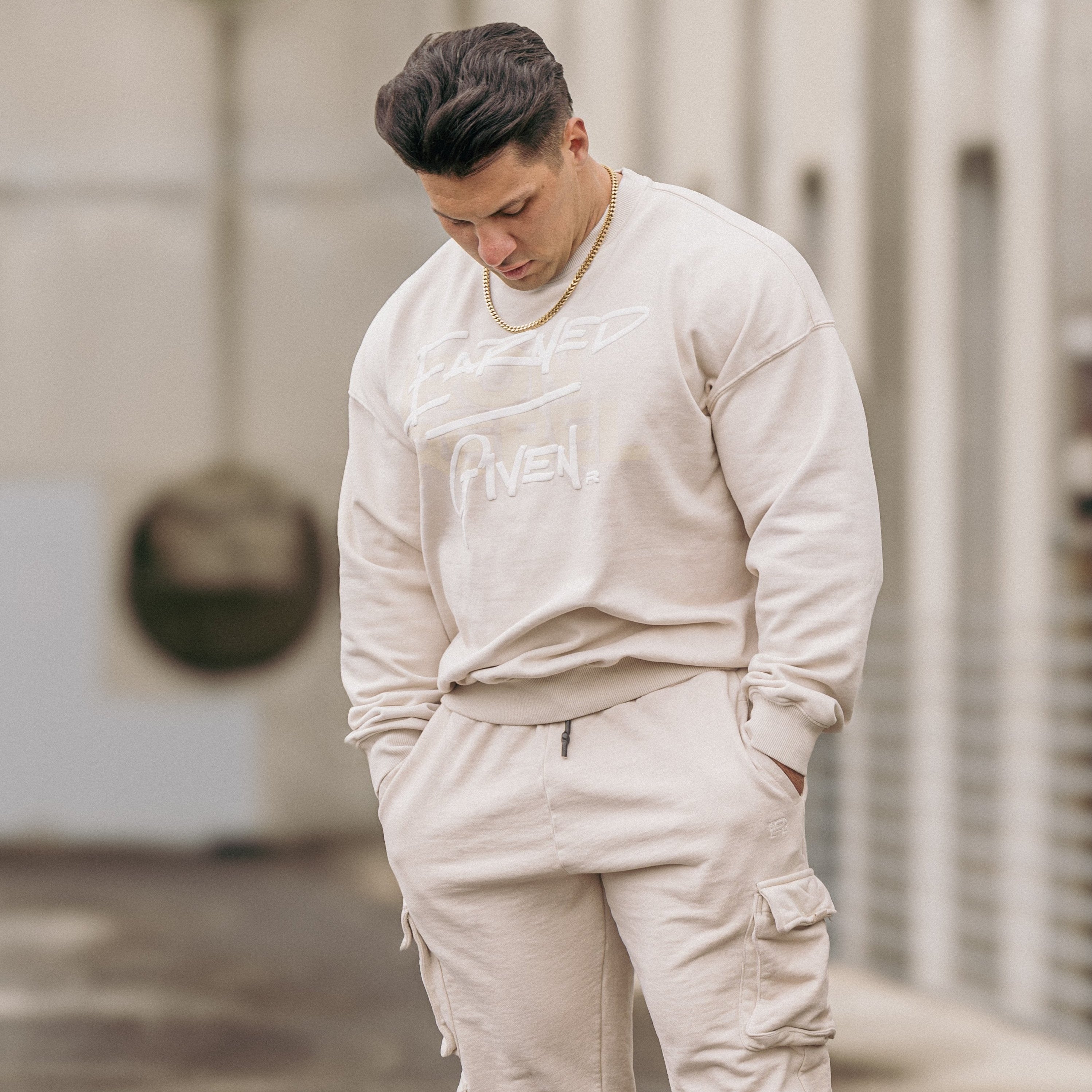 Earned/Given Crewneck (Oat)
