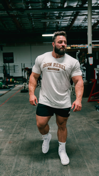 Barbell Club Tee (Khaki)