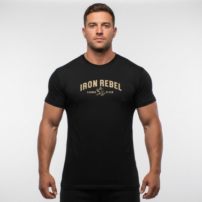Eagle Tee (Black) Premium Fitted Gym T-Shirt
