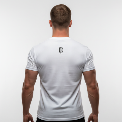 University Tee (White) Premium Fitted Gym T-Shirt