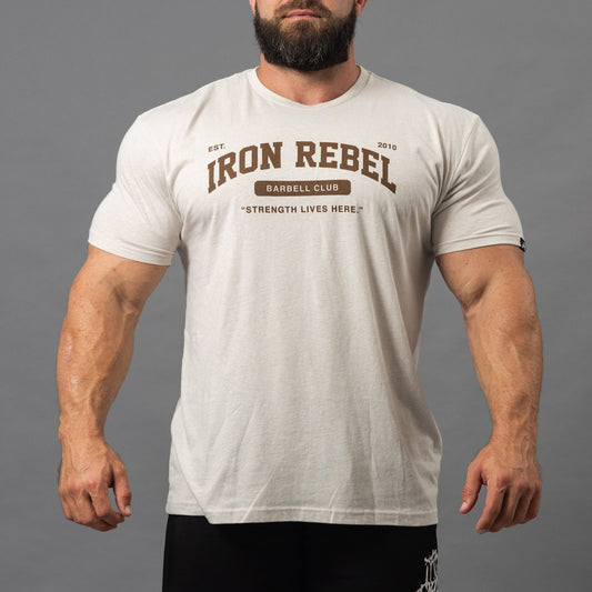 Barbell Club Tee (Khaki)