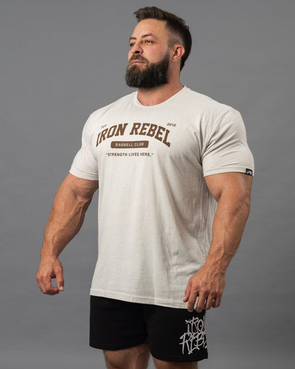 Barbell Club Tee (Khaki)