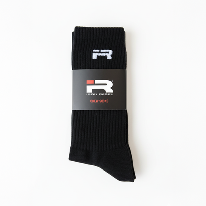 IR Logo Crew Socks (Black)