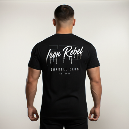 Power Drip Tee (Black) Premium Fitted Gym T-shirt