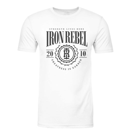University Tee (White) Premium Fitted Gym T-Shirt