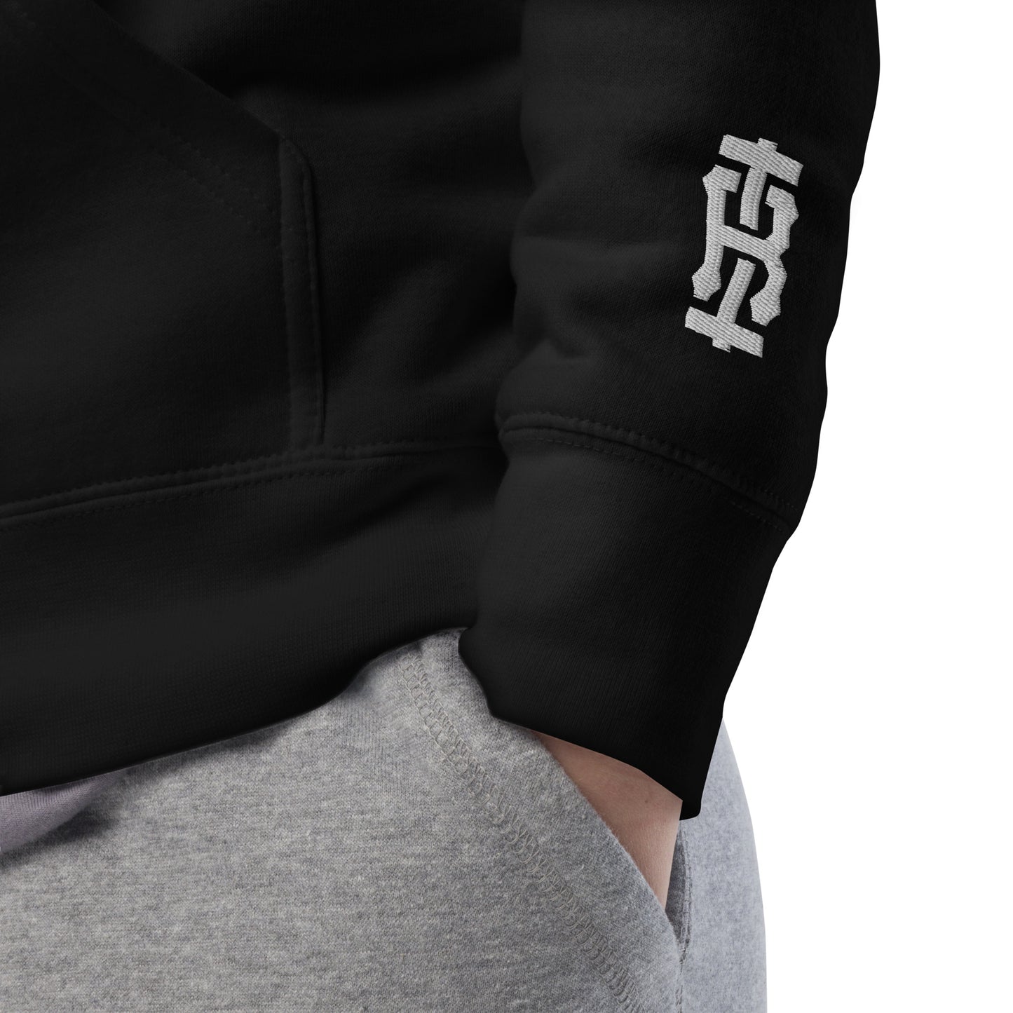 Monolith Hoodie (Black) | Athletic Fit Gym Casual Hoodie