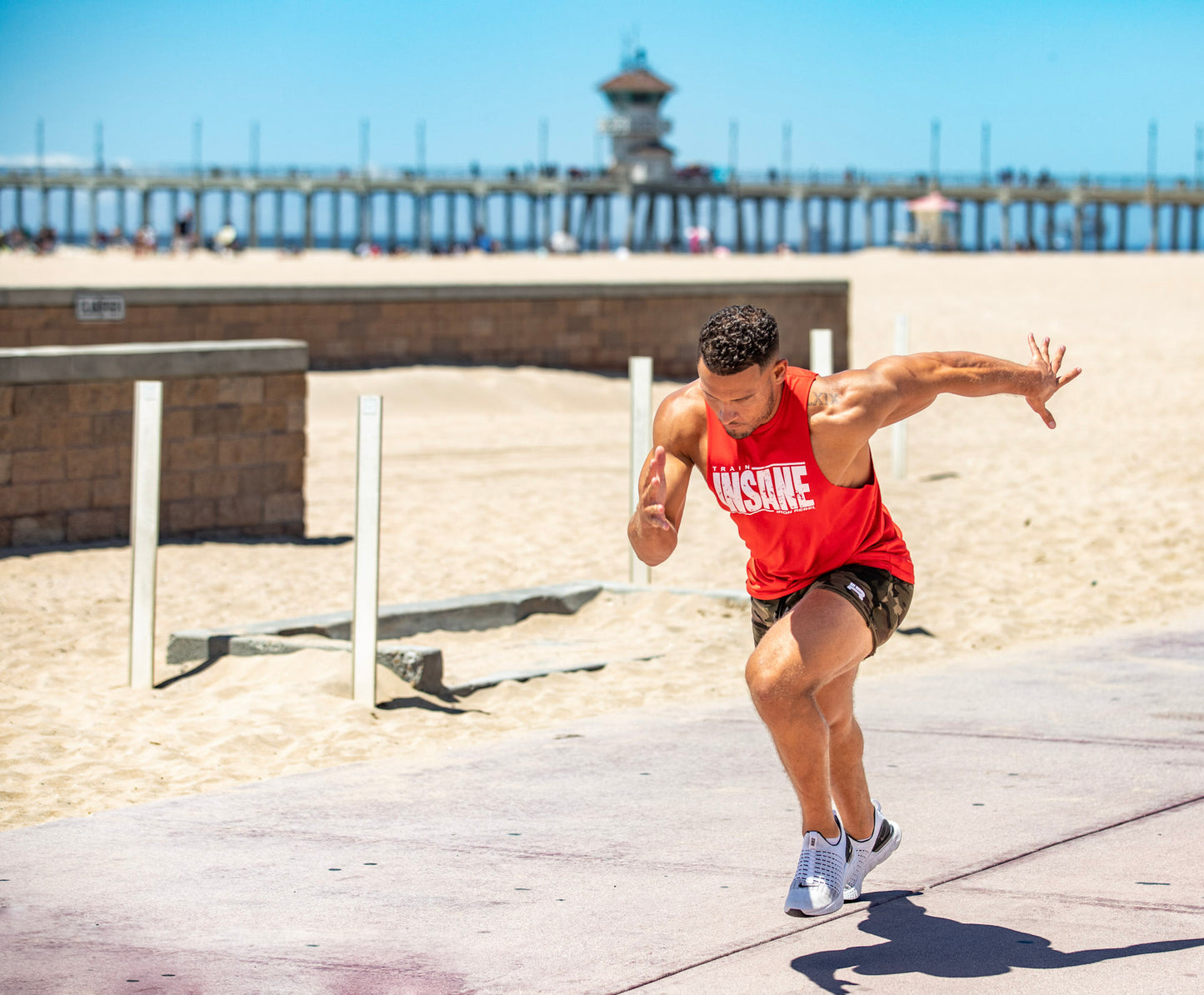 Train Insane  "Hulk Cut" Tee (Red)