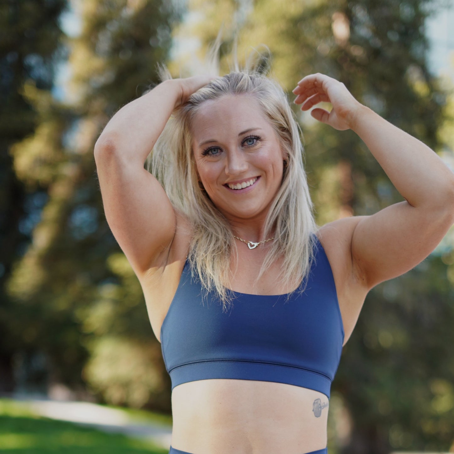 Limitless Cross Bra (Navy)