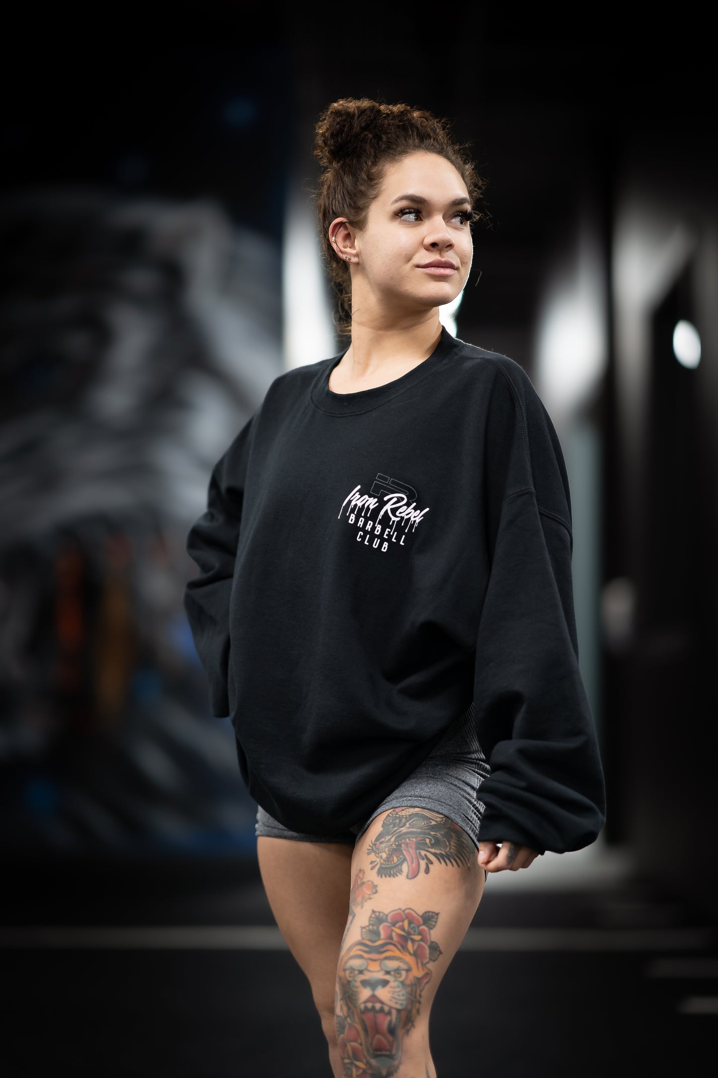 Power Drip Crewneck Sweatshirt (Black)