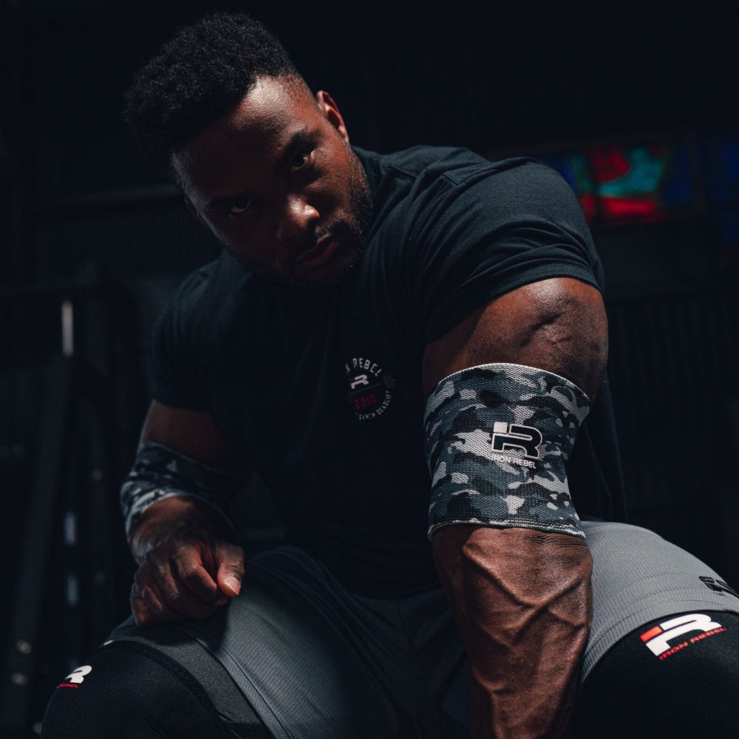 Power Gear Iron Rebel tagged "Elbow Sleeves" Iron Rebel