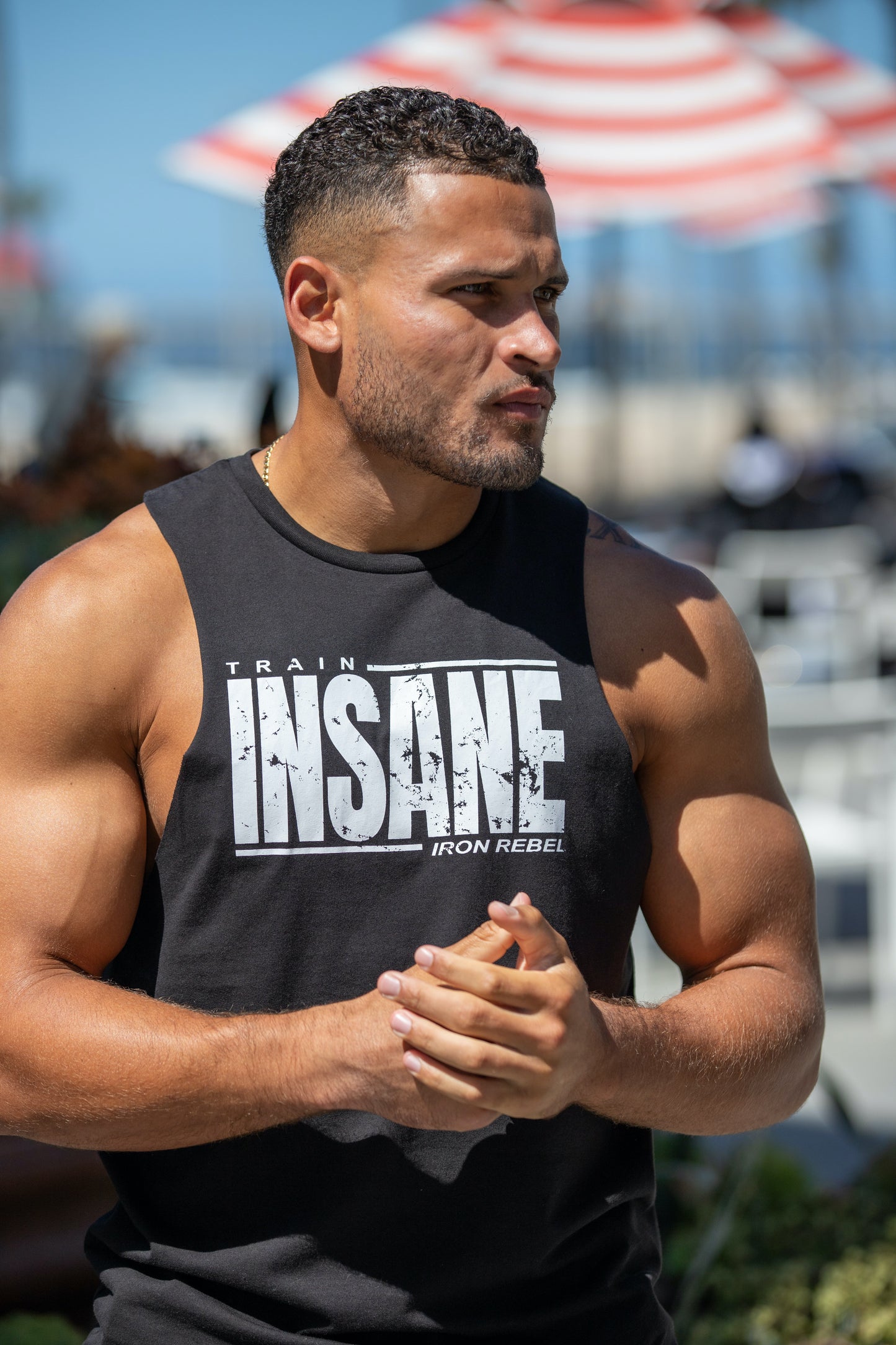 Train Insane  "Hulk Cut" Tee (Black)