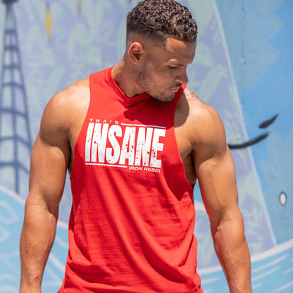 Train Insane  "Hulk Cut" Tee (Red)