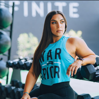 Warrior Crop Tank (Aqua)