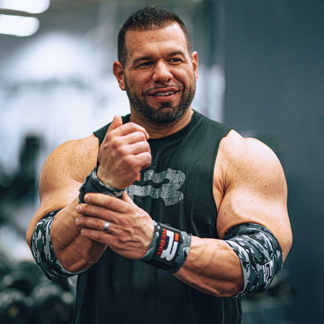 Power Gear Iron Rebel tagged "Elbow Sleeves" Iron Rebel